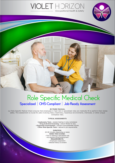 Role-Specific Medical Check