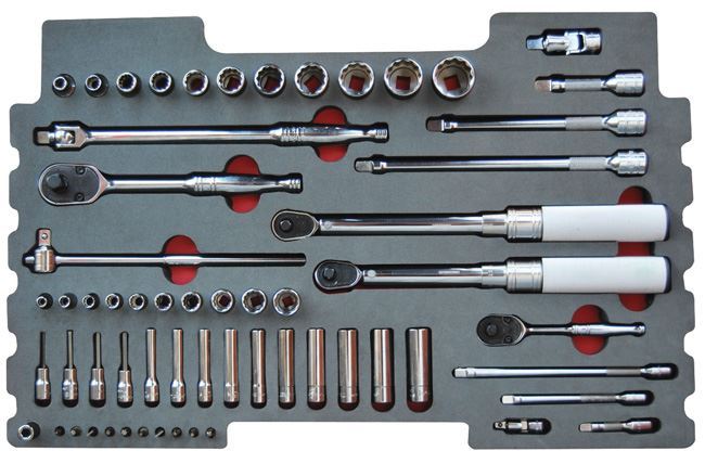 MOD.479SR43F 60pc 1/4" & 3/8" General Service Set for KMC All Weather Top Chest