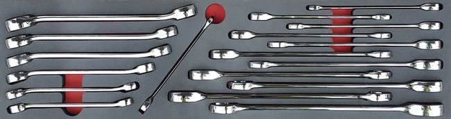 MOD.745SH45S 18pc Metric Ratcheting Combination & Pipe Spanner Set