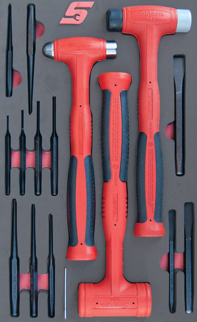MOD.414SH42D - Hammers, Punches and Chisels Set; 16Pc