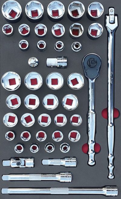 MOD.378SH42DC - 1/2" General Service Set; 45Pc - Metric and Imperial