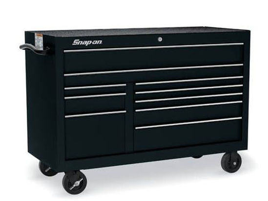 KRA2422PC Classic Series X-Wide Roll Cab Double Bank 10 Drawers Black
