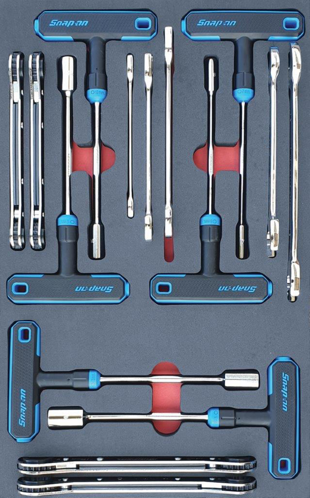 MOD.312SH42D - 6 x Nut Drivers / Ratcheting and OE Spanners; 15Pc - Metric