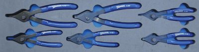 MOD.935BH45S - Thumb Screw Int/Ext Convertible Circlip Pliers Set; 6Pc