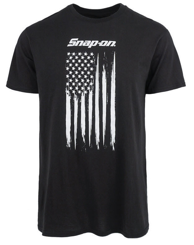 SNP1841 - Flag Black T-Shirt