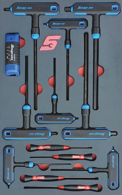 MOD.284SH42D-B - T & L Shape Ball Hex Wrench Allen Key Set; 19Pc - Metric