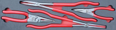 MOD.953SH45S - Combination Long Reach and Standard Plier Set; 4Pc
