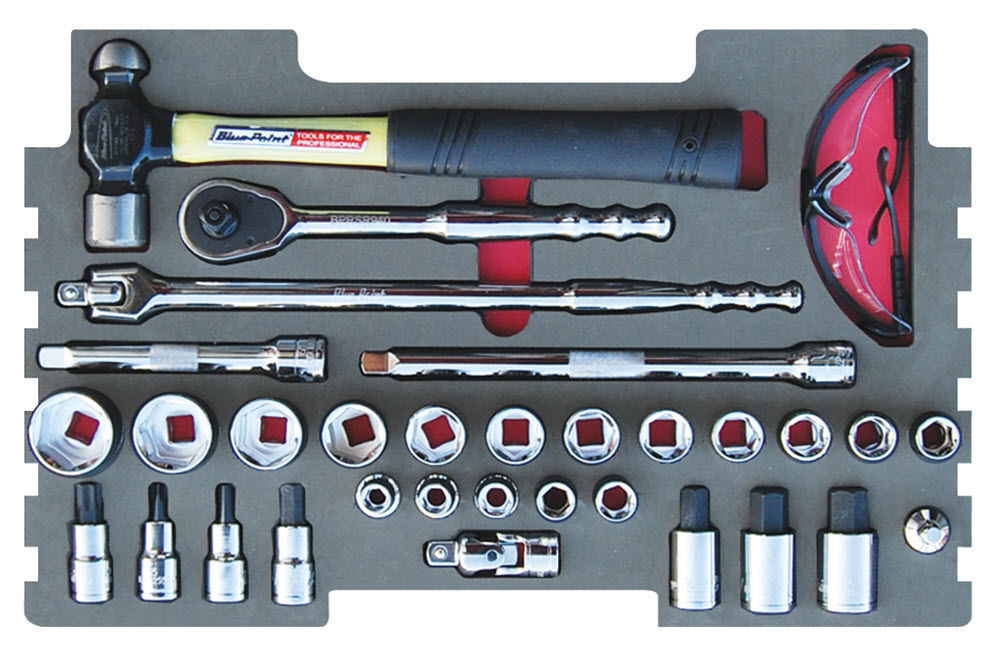 MOD.261SR43F - 1/2" Sockets and Accessories, Hammer; 32Pc (suitable for KMC Tool Chest Only)