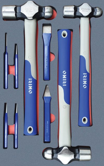MOD.220BH42D-467F - Hammers, Punches and Chisels Set; 9Pc