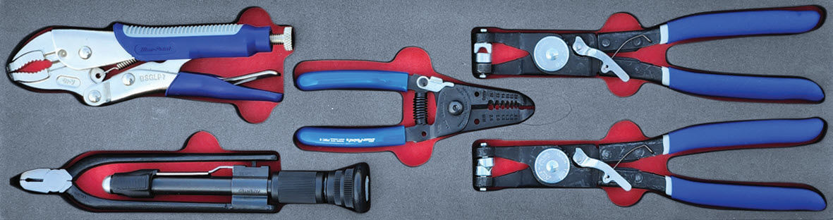 MOD.729SH45S - Hose Clamp & Utility Pliers Set; 5Pc