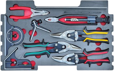 MOD.390SR43F - Pliers, Aviation Snips, Measuring Set; 7Pc (for KMC box) - Aviation