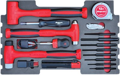MOD.393SR43F - Hammers & Punches Set; 16Pc (for KMC box) - Aviation