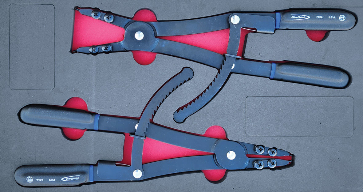 MOD.238SH45L - Heavy Duty Pliers Set; 2Pc