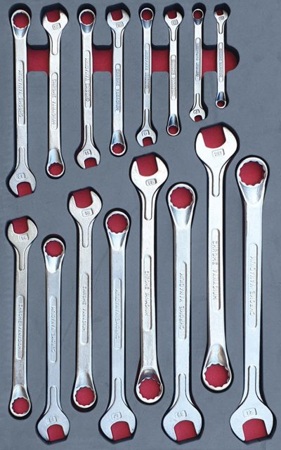 MOD.268BH42D - Offset Combination Spanner Set 6-21mm; 16Pc