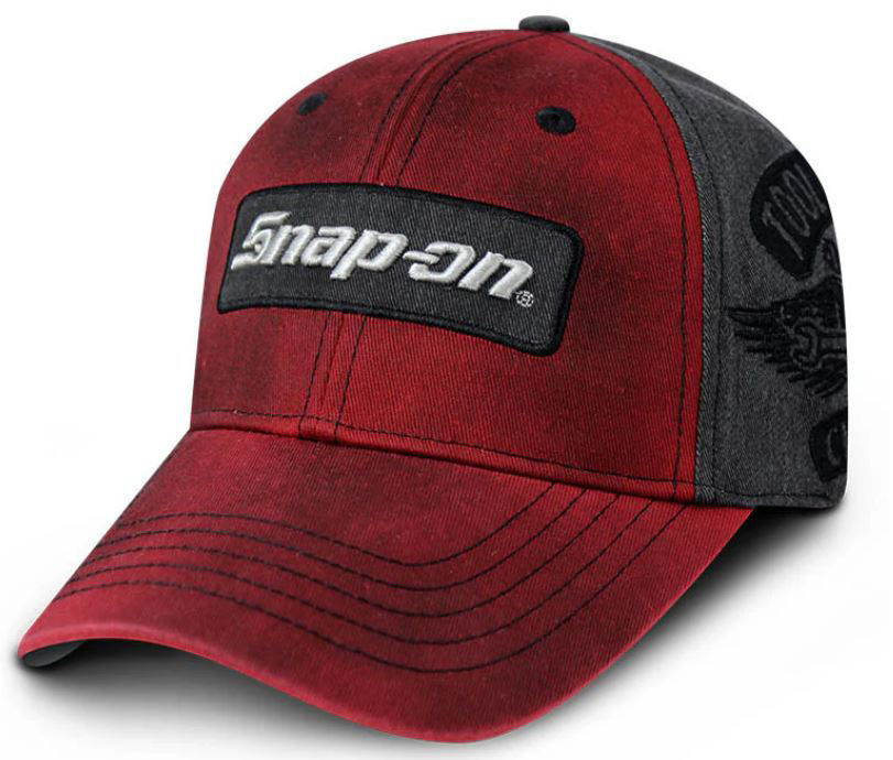 CSN07-7960 - Cap - Chrome Club Distressed - Red/Charcoal - Adjustable
