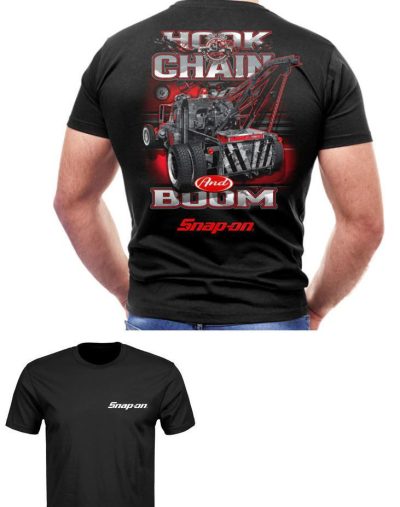 CSN04-7552-L - Hook Chain Boom T-Shirt - Black - Large (Back Print)