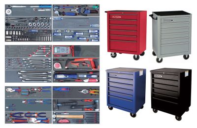 SET.AT2BM2006-$ - 200Pc Intermediate Auto Technician Tool Set in Foam Inserts supplied with 6Drw Standard Roll Cab