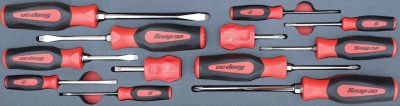 MOD.486SH45S12- Combination Screwdriver Set; 12Pc (Red)