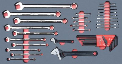 MOD.425SH45L - Open End Ignition, Adjustable and Combination Spanner Set; 39Pc - Imperial