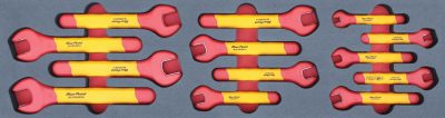 MOD.287SH45S - 1000V Open End Spanner Set 6-18mm; 13Pc